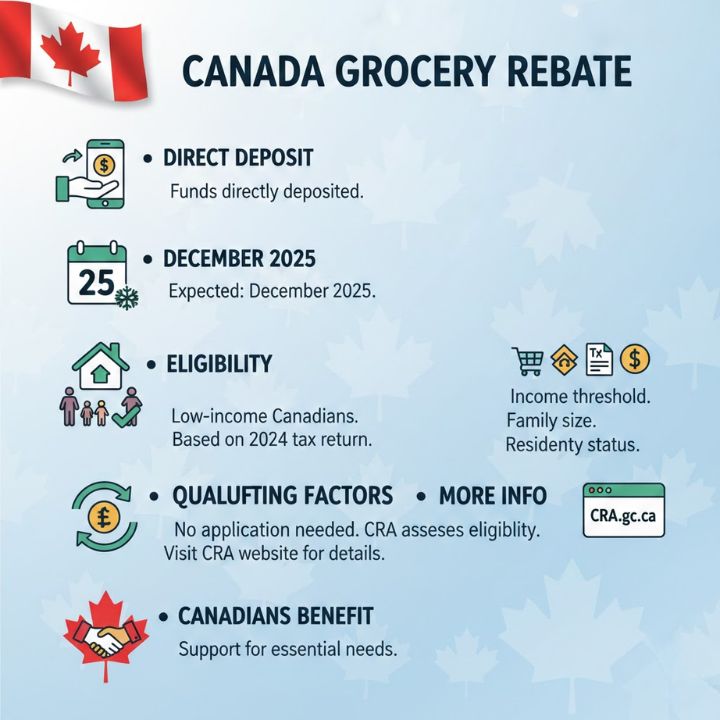 CRA Confirms December 2025 Grocery Rebate Plan