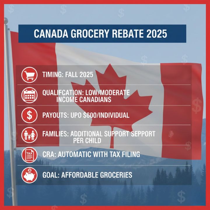 Canadians Set to Receive 2025 Grocery Rebate
