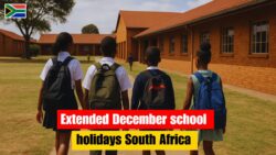 December 2025 school calendar extended – South African students get longer holiday after term four closure