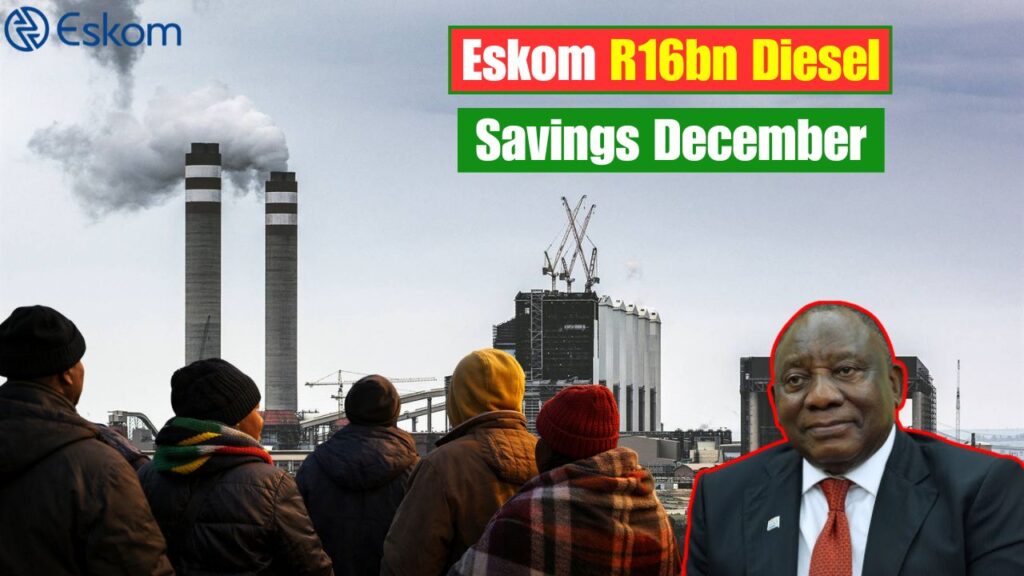Eskom's R16 bn Diesel Savings in December 2025