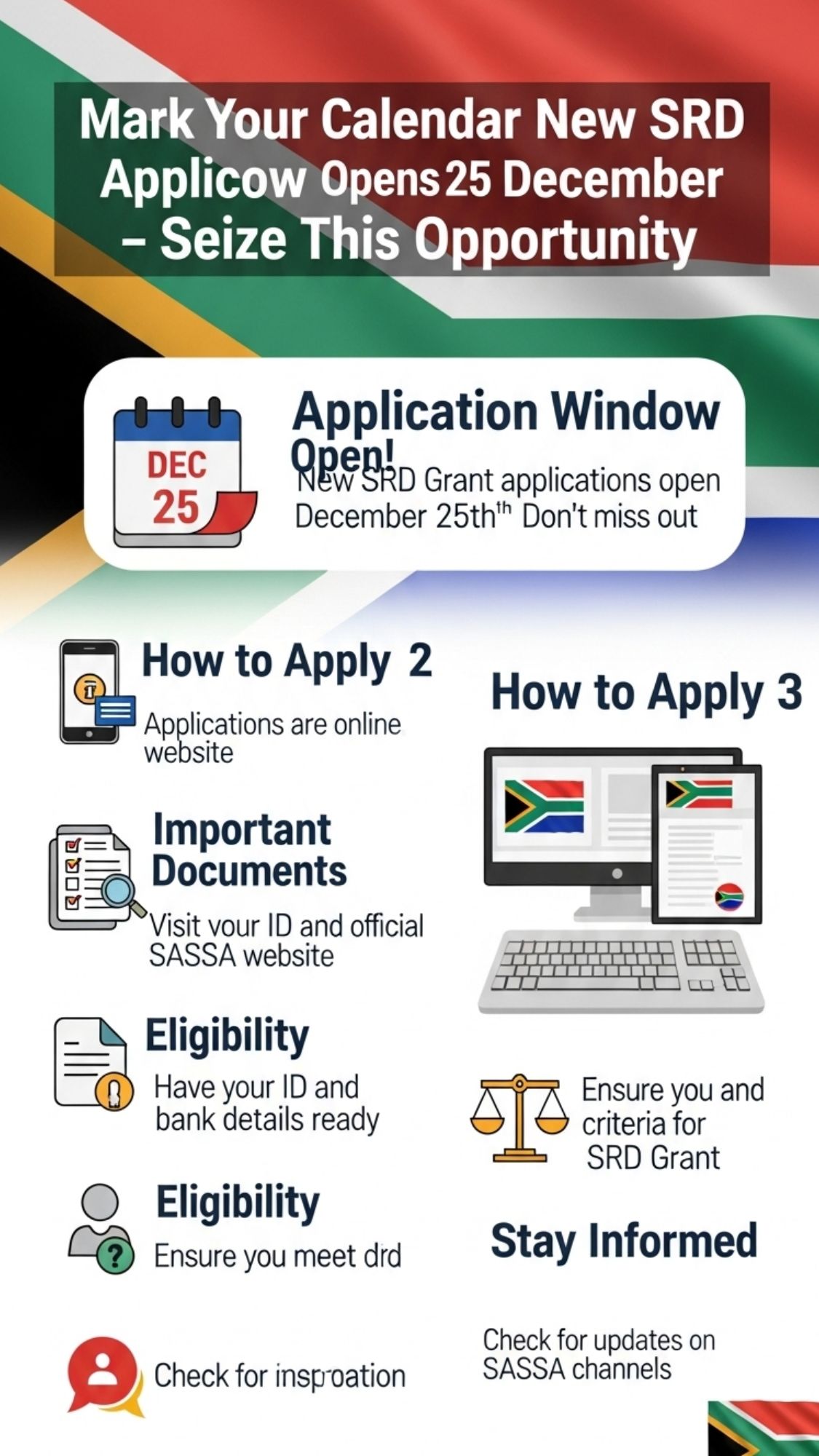 Mark Your Calendar New SRD Application