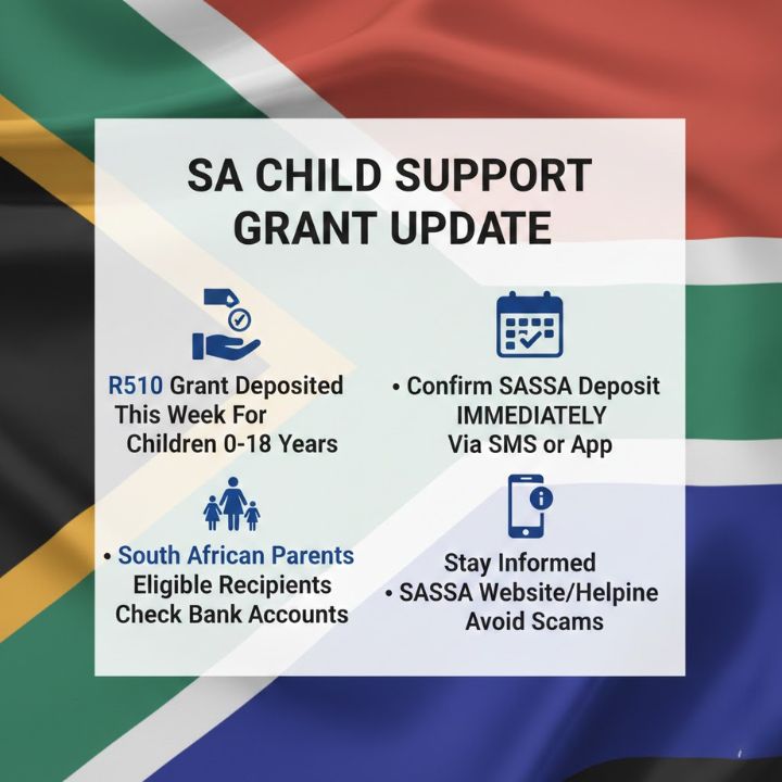 R510 Child Support Grant Being Deposited