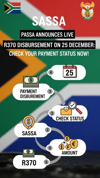 SASSA R370 December Payment