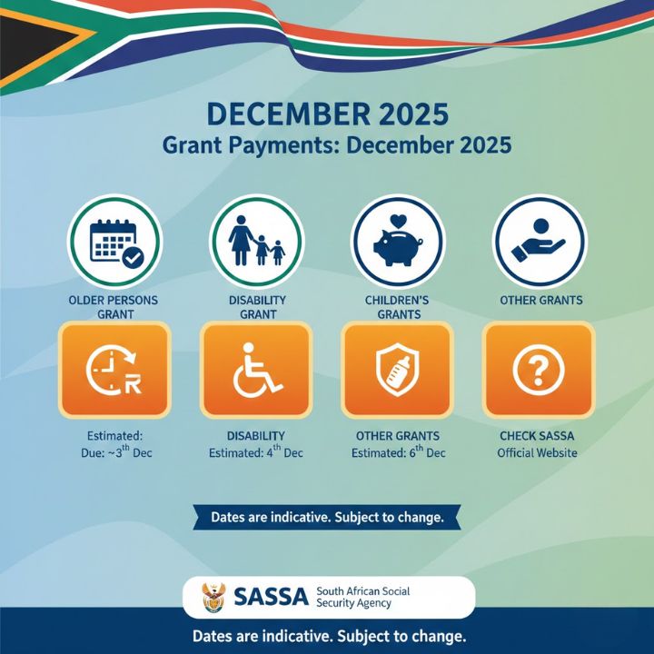  SASSA Reveals Grant Payment Dates f