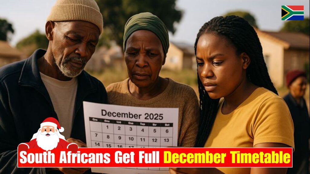 South Africans Get Full December Timetable